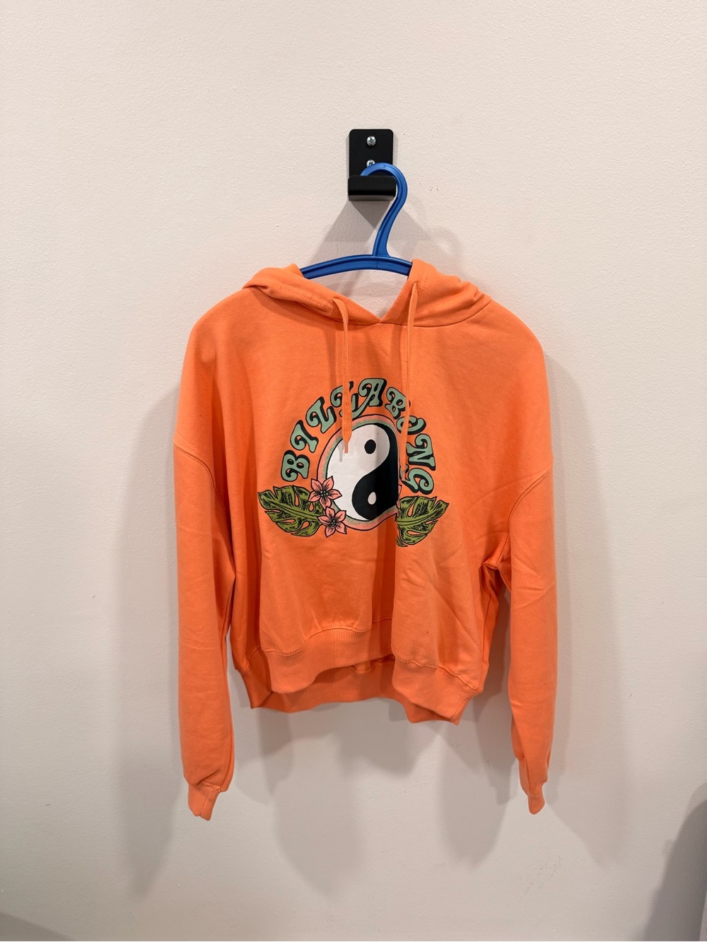 Billabong Orange Yin Yang Graphic Hoodie - Women's